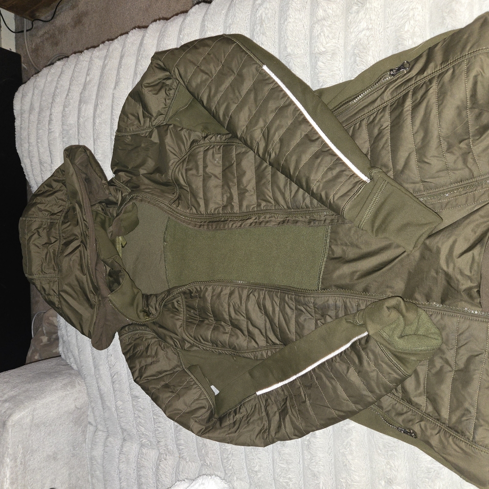 Olive Green Quilted Women's Jacket